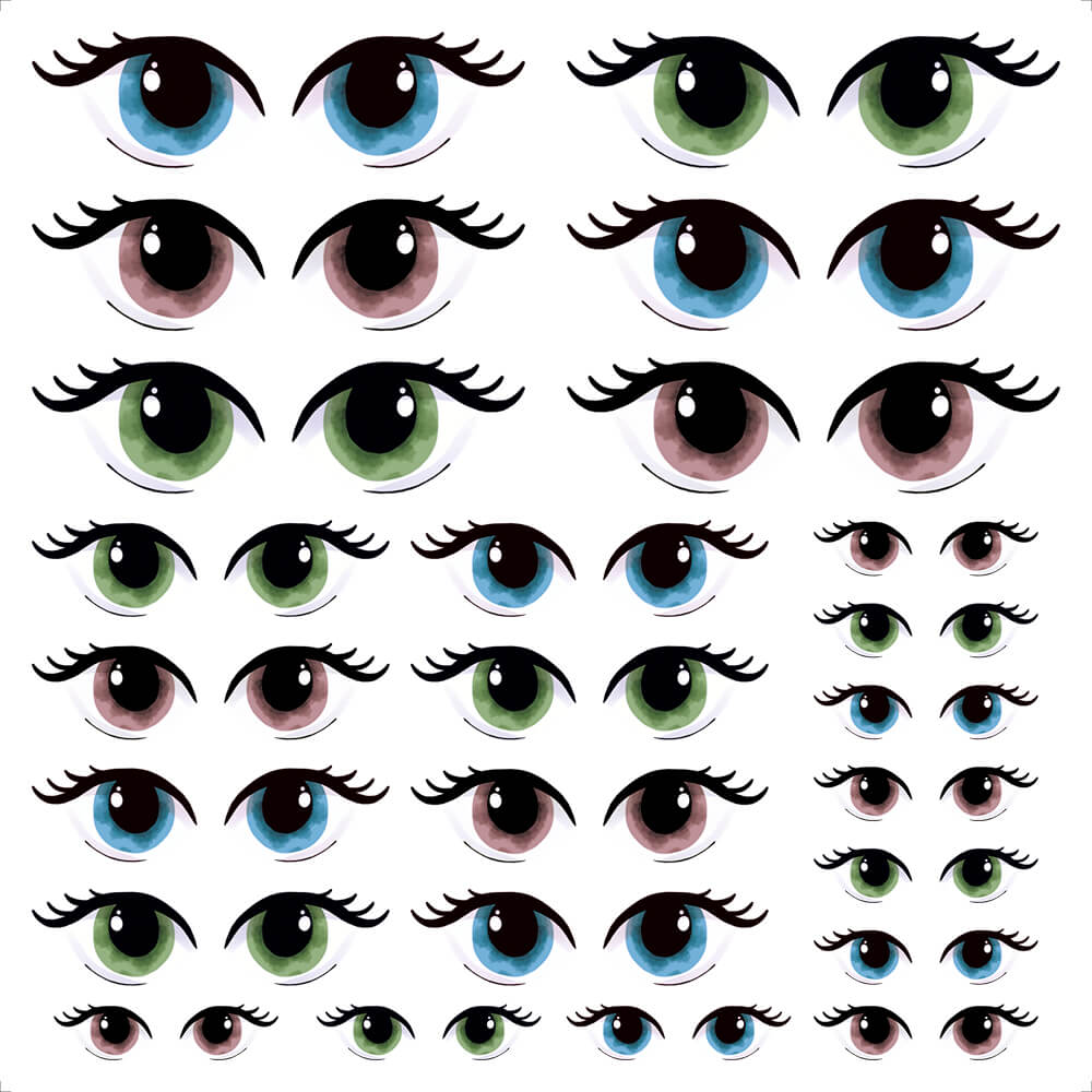 Transfer Têxtil Litoarte 13,5x13,5cm TTQ4-074 Olhos
