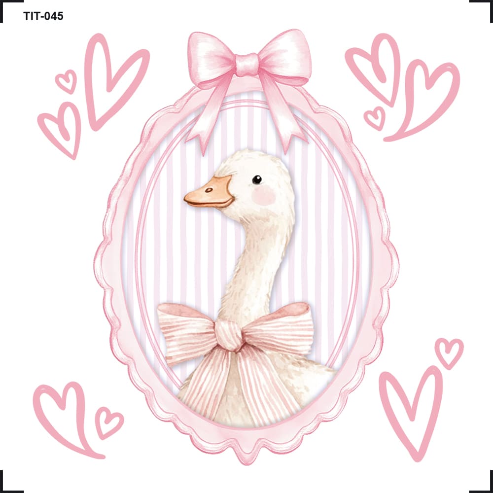Transfer de Imagem 8x8cm TIT-045 Goose Pink