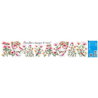 Transfer Têxtil 45x9,5cm TTB6-043 Barra Flores Falam