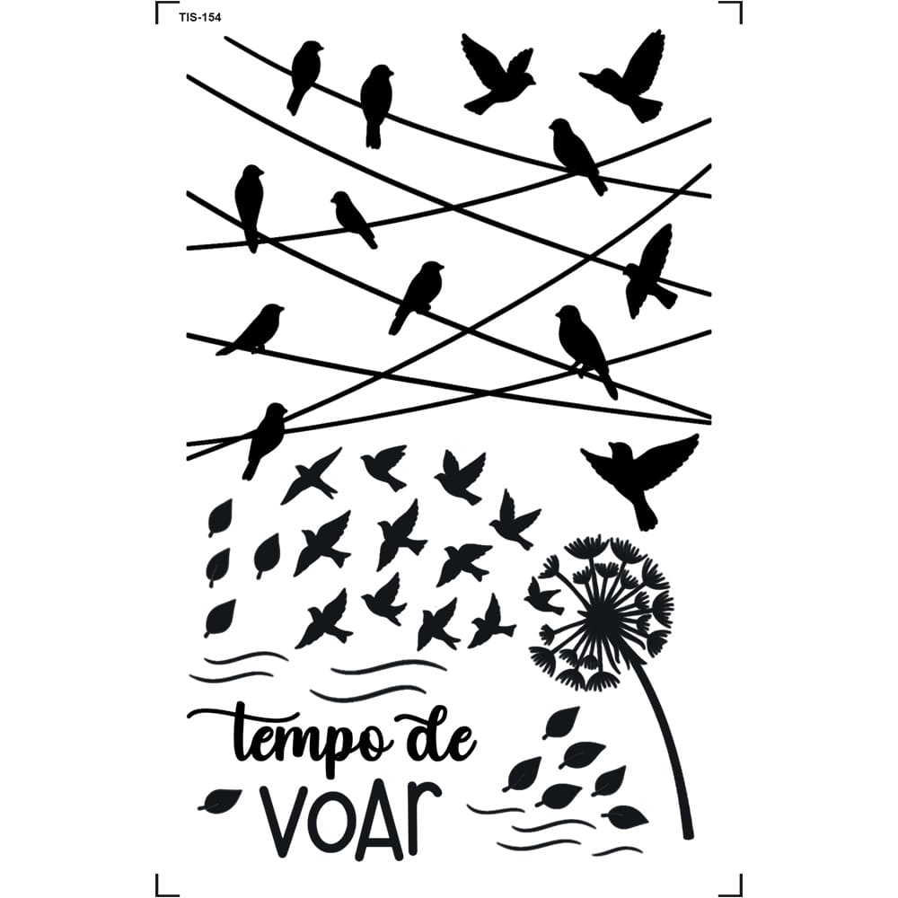 Transfer de Imagem 9,8x15cm TIS-154 Pássaros