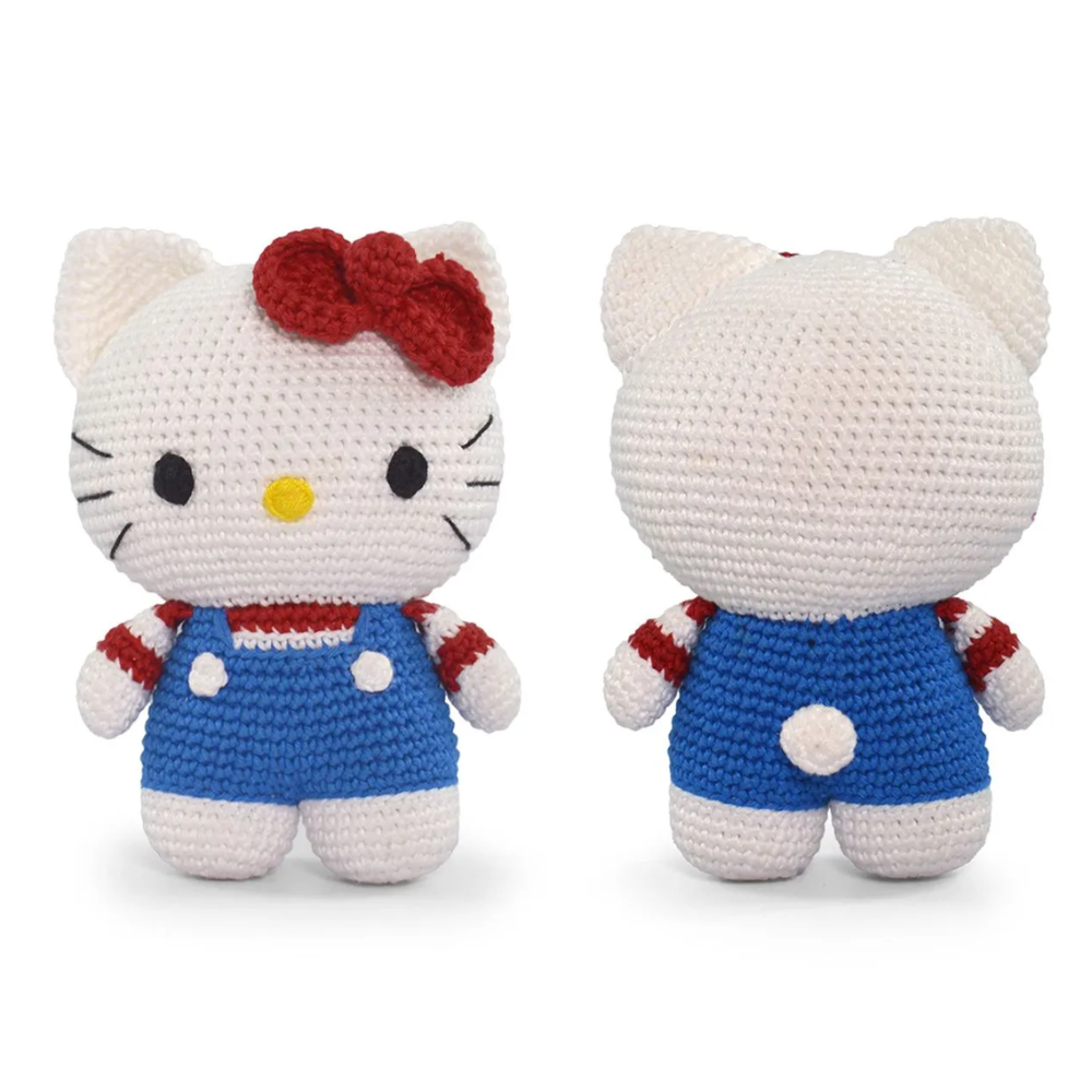Kit Amigurumi Hello Kitty Círculo Look Listrado