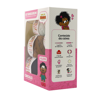 Kit Amigurumi Turma da Mônica Círculo Cor 04 Milena