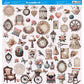 Papel Scrapbook Litoarte SD-1378 Conjunto Aconchego 30,5x30,5cm