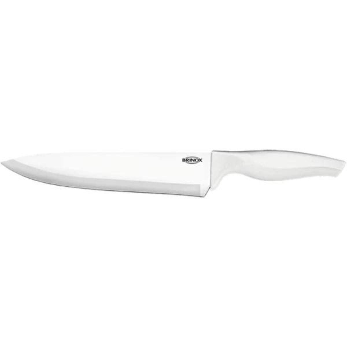 Faca Carne 20cm Brinox Aço Inox 8" polegadas Branca 2553/300 - Palácio da Arte