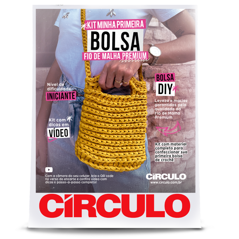 Kit Minha Primeira Bolsa Círculo Cor 01 Bolsa Curry