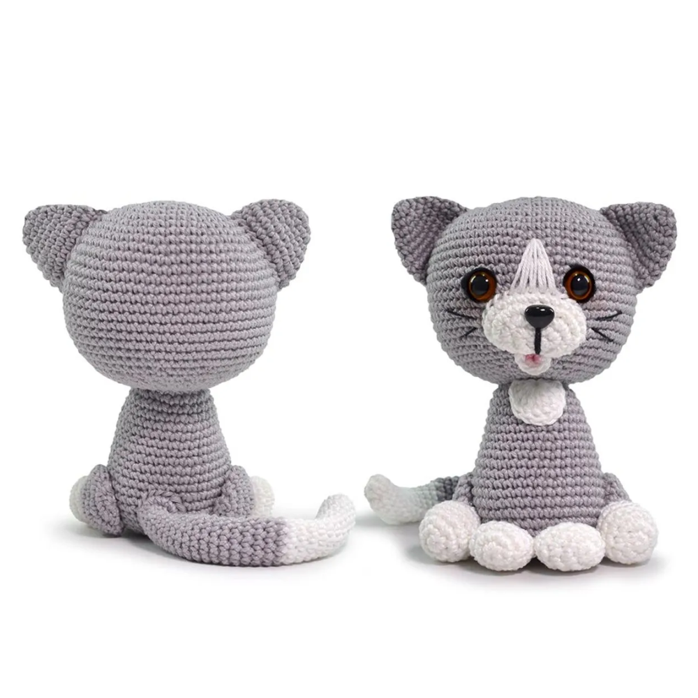 Kit Amigurumi Cães e Gatos Círculo Cor 4 Gato Persa