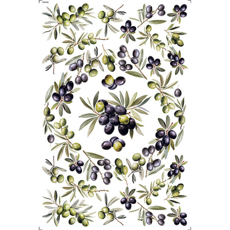 Transfer de Imagem 19,5x29,5cm TEB-002 Espelhado Azeitonas