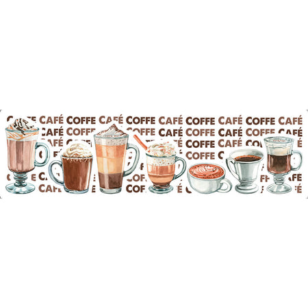 Transfer Têxtil Litoarte 24x7 TTB4-038 Barrado Café Coffe