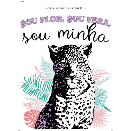 Transfer Têxtil 20x27,5cm TTR6-048 Onça Estilizada