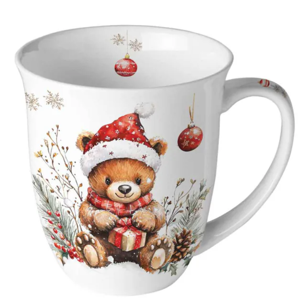Guardanapo Decoupage Ambiente Teddy's Gift White 33x33 com 2 Unidades