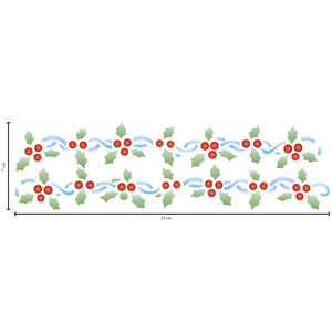 Stencil Litoarte 8x28 STN-027 Natal Arabesco