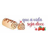 Stencil OPA 10x30 3722 Culinária Rocambole Que a vida seja doce