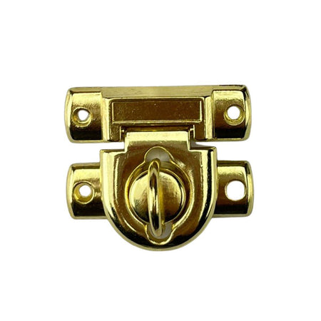 Fecho Cadeado G em Metal Dourado 4,1x3,4cm Kit com 2 peças - Palácio da Arte