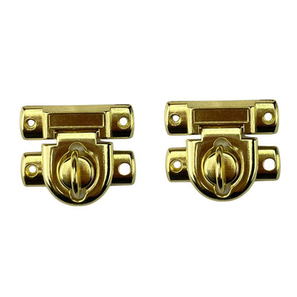 Fecho Cadeado P em Metal Dourado 2,7x2,4cm Kit com 2 peças - Palácio da Arte