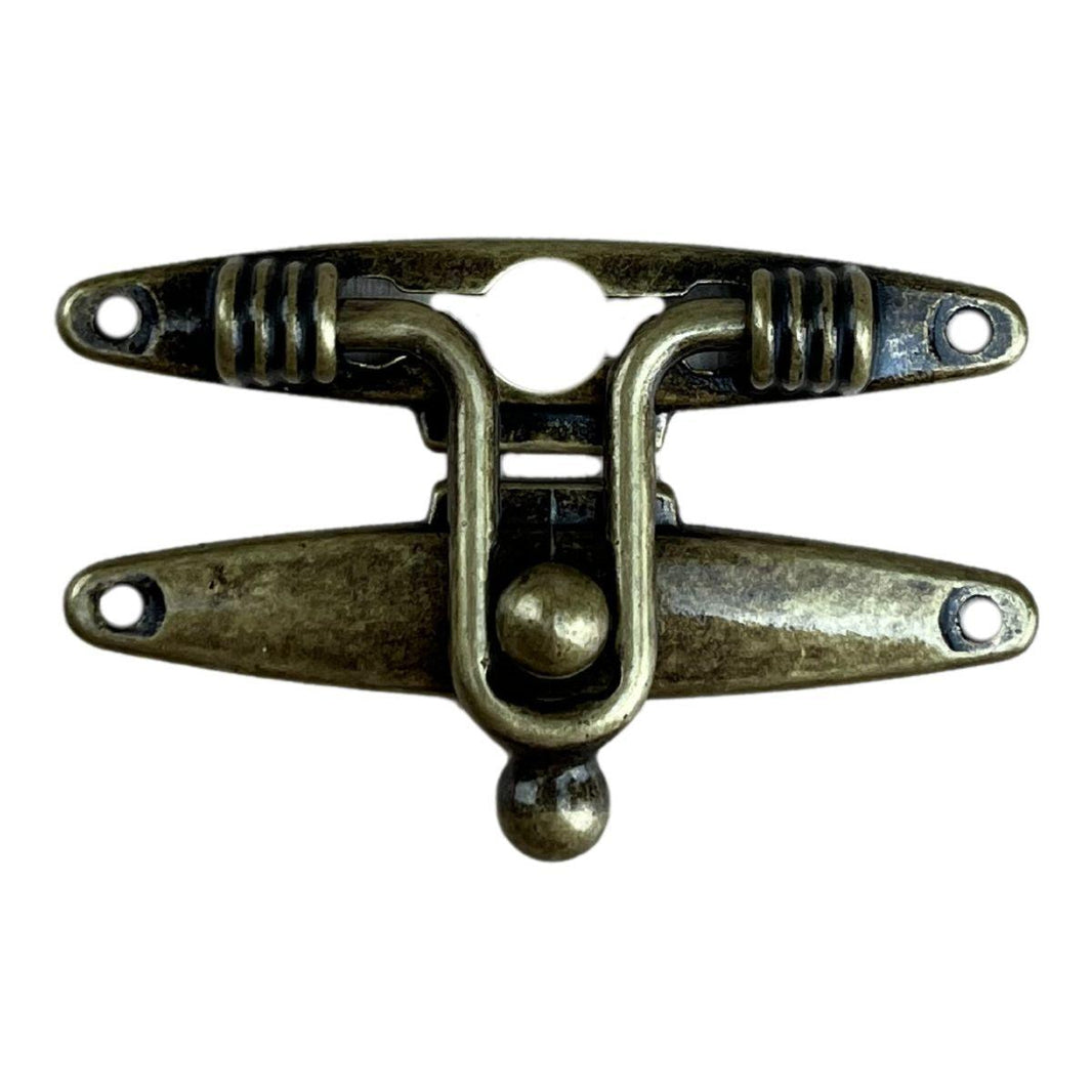 Fecho Mola em Metal Ouro Velho 5,4x2,1cm Kit com 2 peças - Palácio da Arte