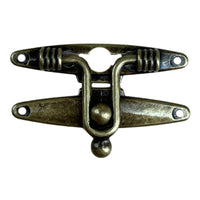 Fecho Mola em Metal Ouro Velho 5,4x2,1cm Kit com 2 peças - Palácio da Arte