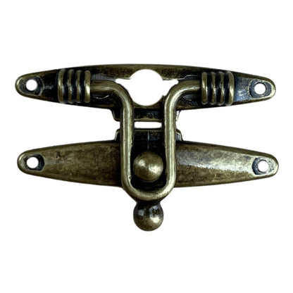 Fecho Mola em Metal Ouro Velho 5,4x2,1cm Kit com 2 peças - Palácio da Arte