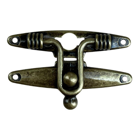 Fecho Mola em Metal Ouro Velho 5,4x2,1cm Kit com 2 peças - Palácio da Arte