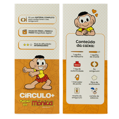 Kit Amigurumi Turma da Mônica Círculo Cor 05 Cascão