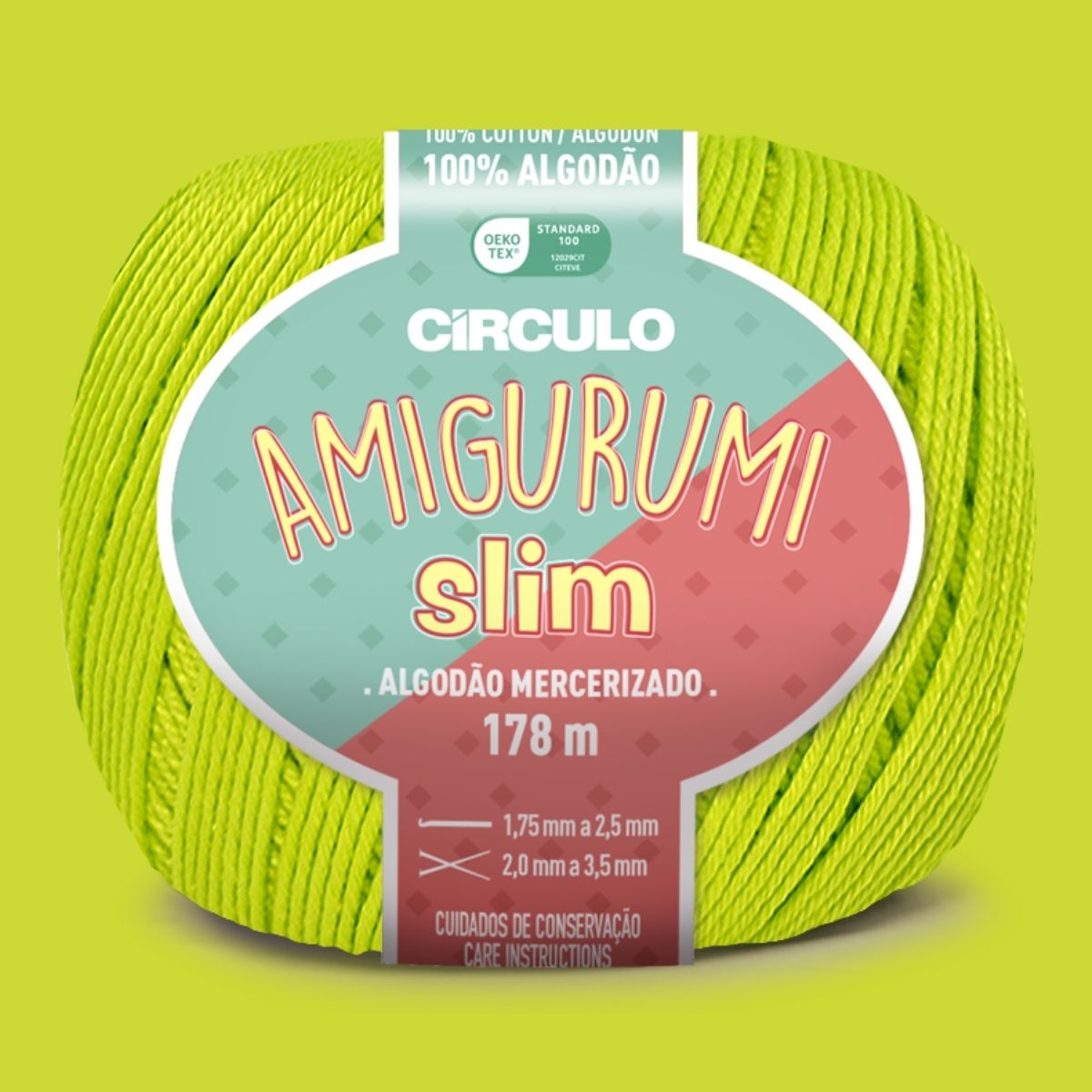 Fio Amigurumi Slim Círculo com 178m e 70g - Palácio da Arte