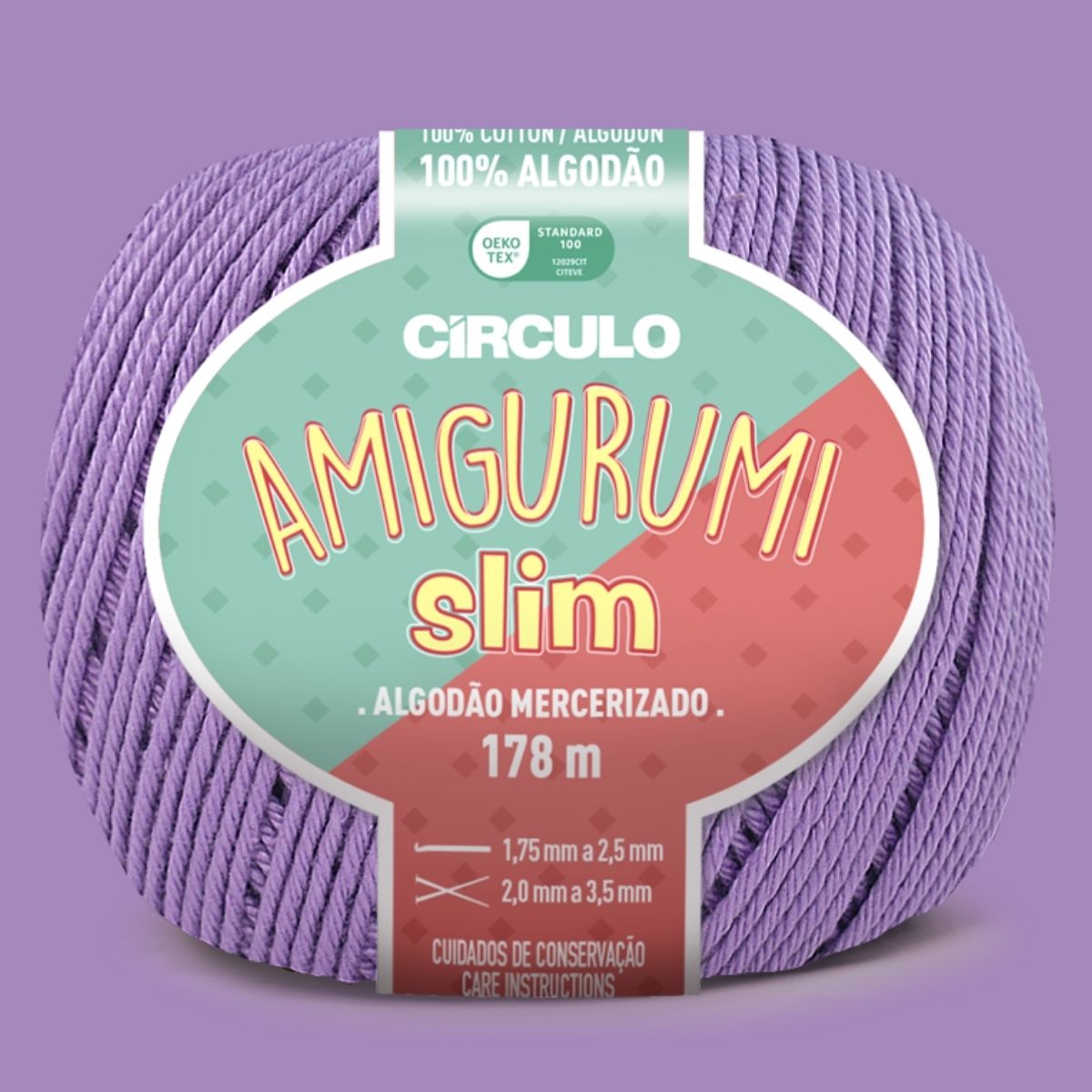 Fio Amigurumi Slim Círculo com 178m e 70g - Palácio da Arte