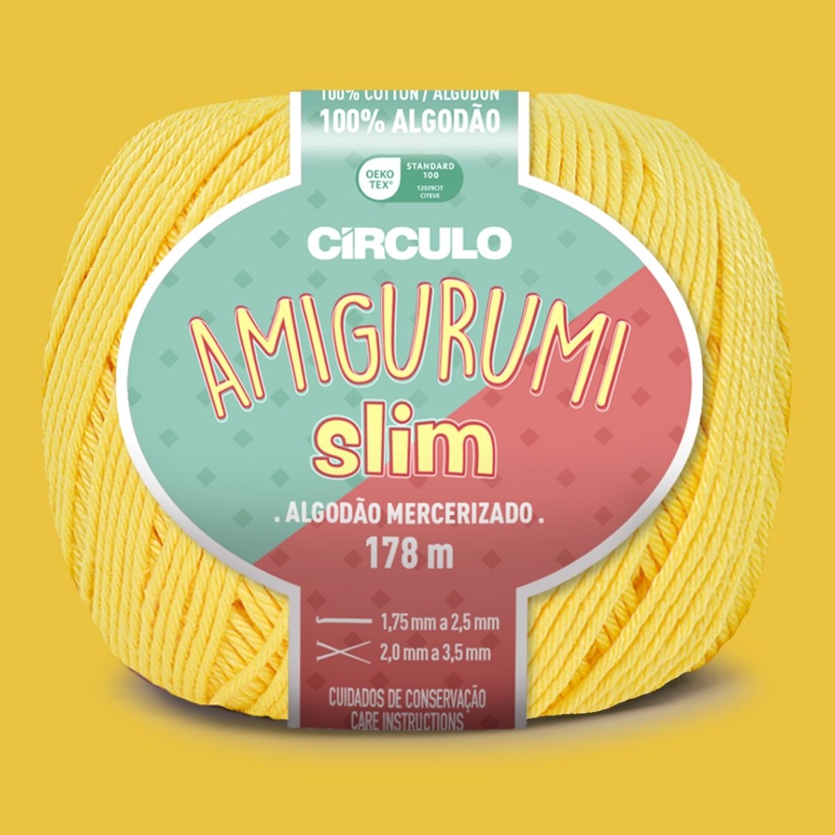 Fio Amigurumi Slim Círculo com 178m e 70g - Palácio da Arte