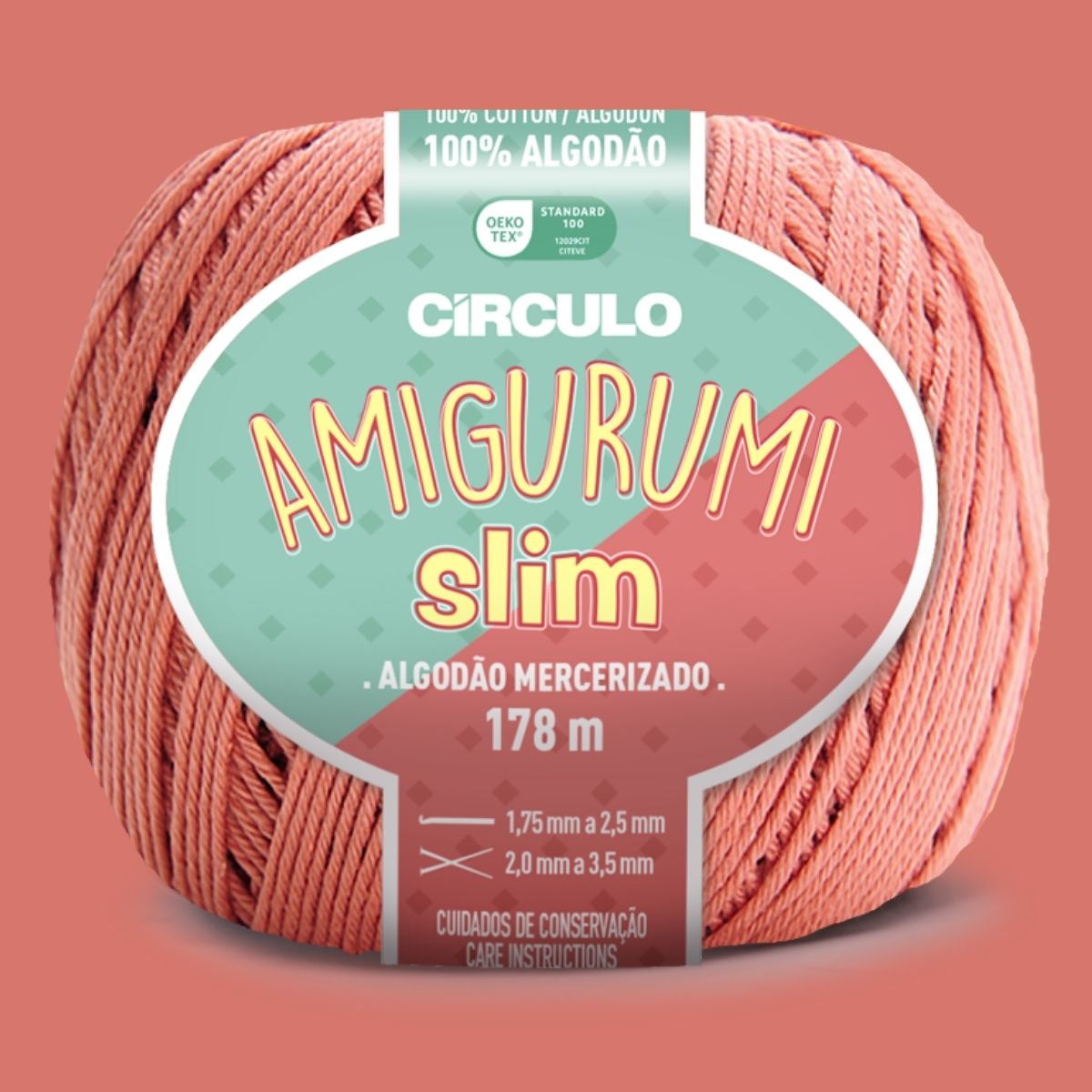 Fio Amigurumi Slim Círculo com 178m e 70g - Palácio da Arte