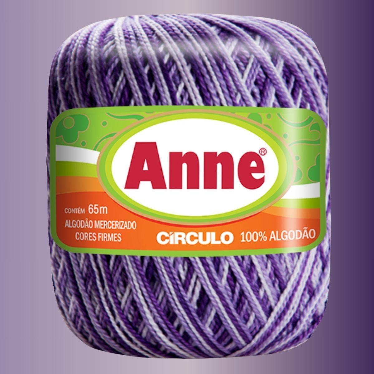 Fio Anne Círculo Mesclado 19g com 65m - Palácio da Arte