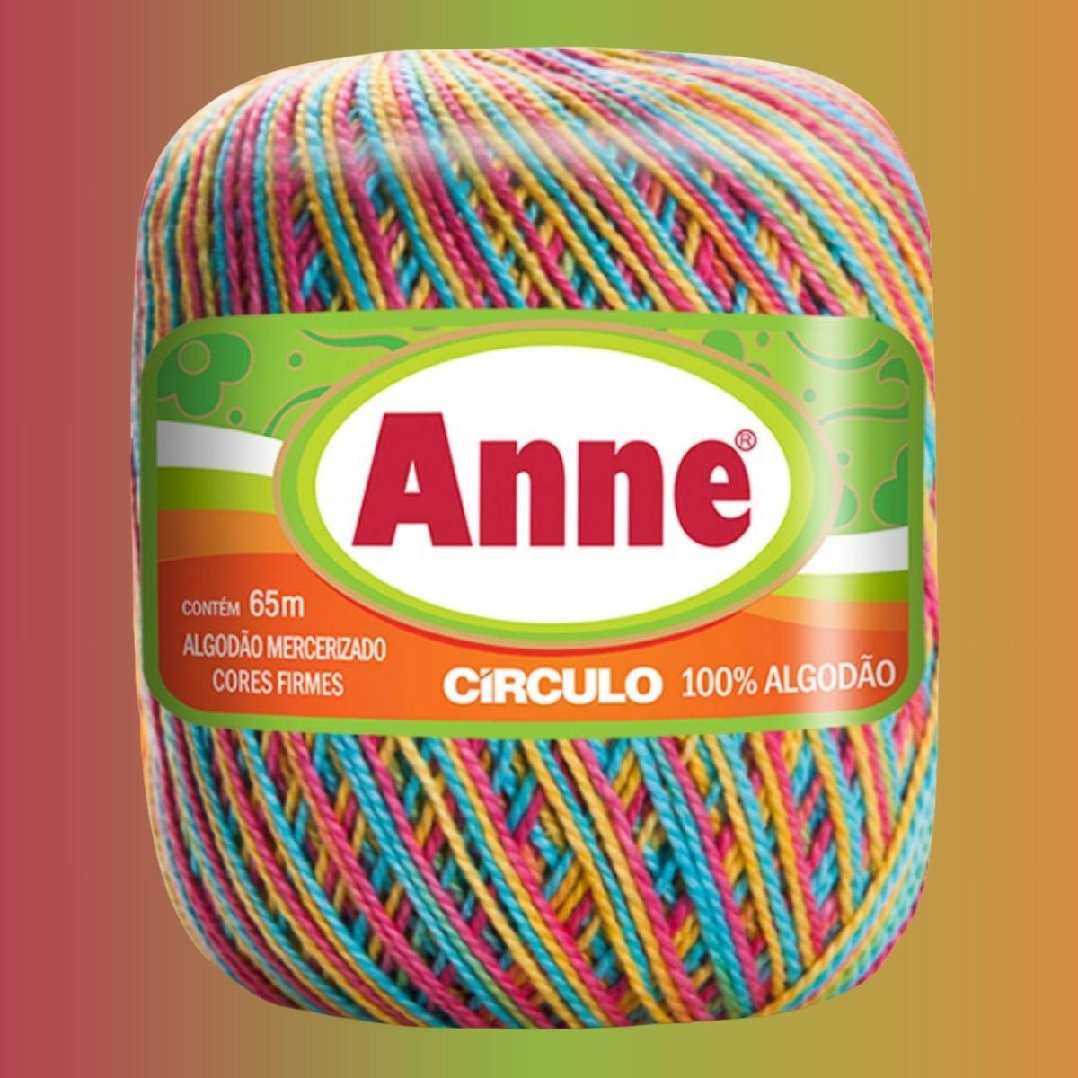 Fio Anne Círculo Mesclado 19g com 65m - Palácio da Arte
