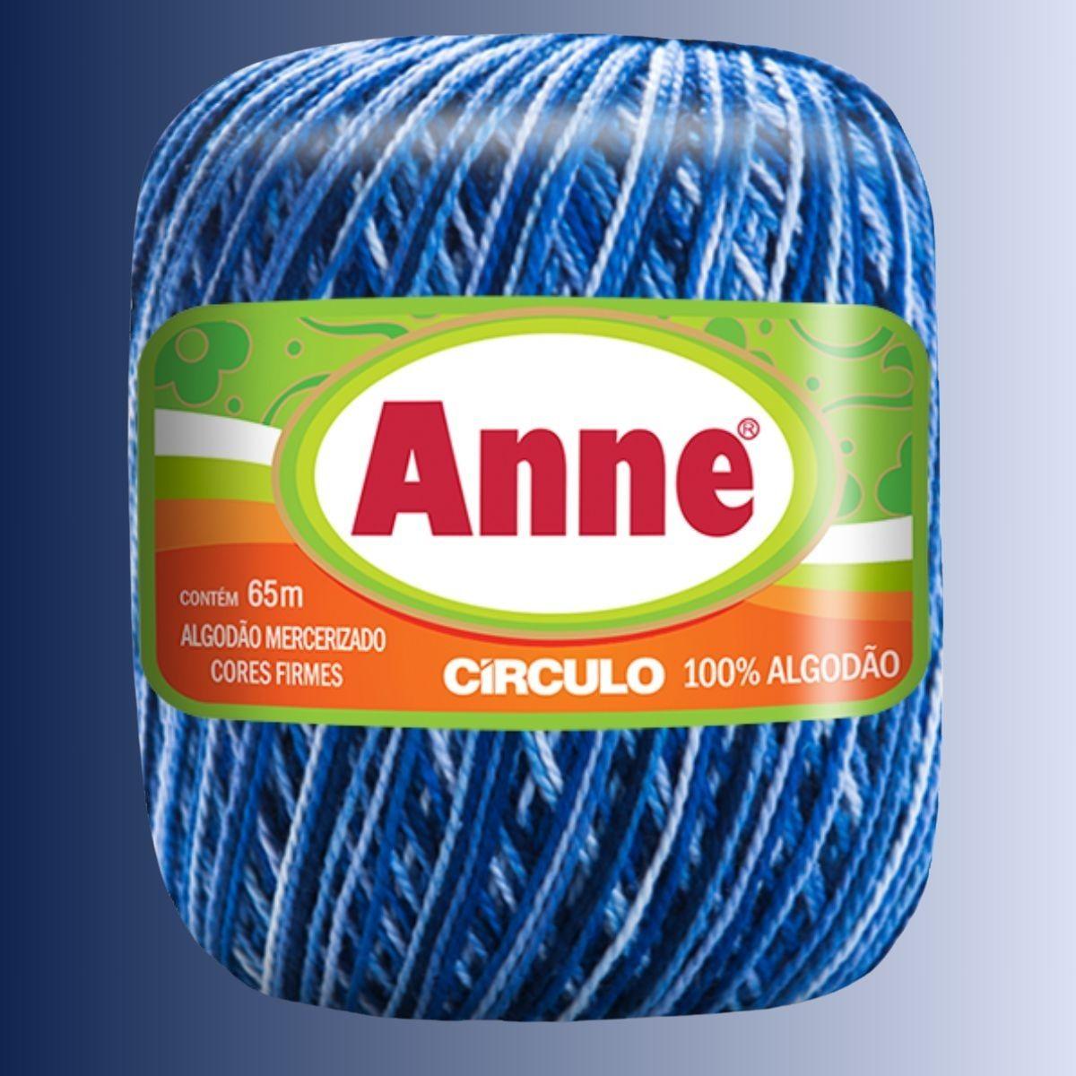 Fio Anne Círculo Mesclado 19g com 65m - Palácio da Arte
