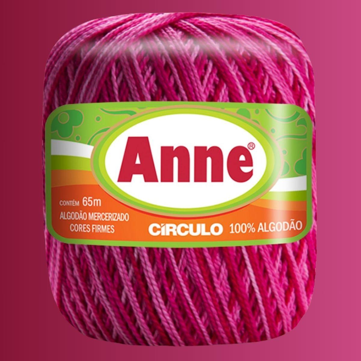 Fio Anne Círculo Mesclado 19g com 65m - Palácio da Arte