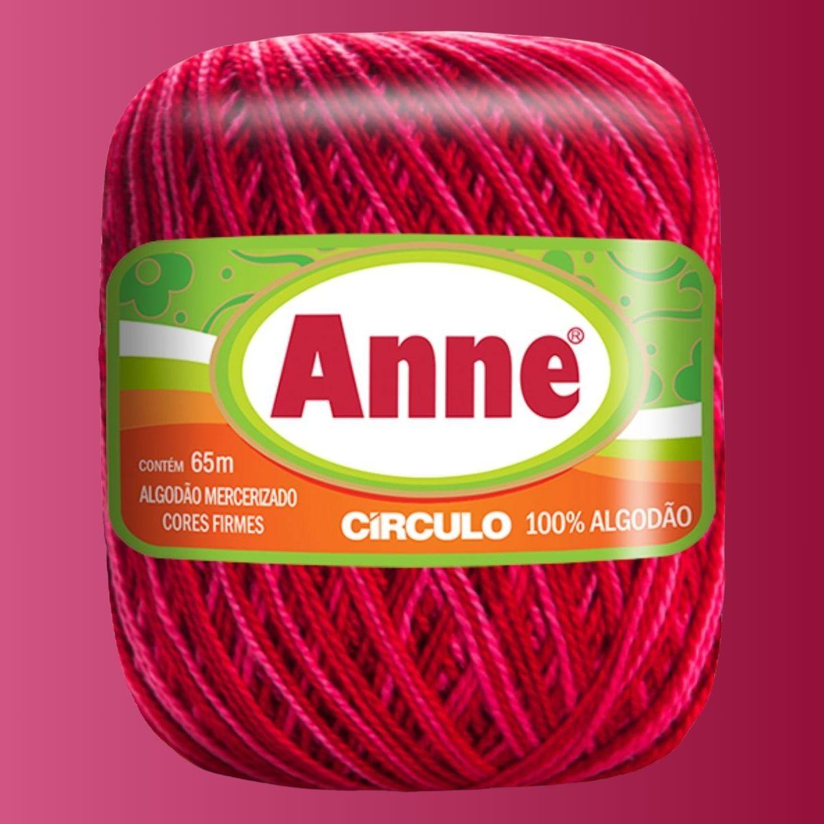Fio Anne Círculo Mesclado 19g com 65m - Palácio da Arte