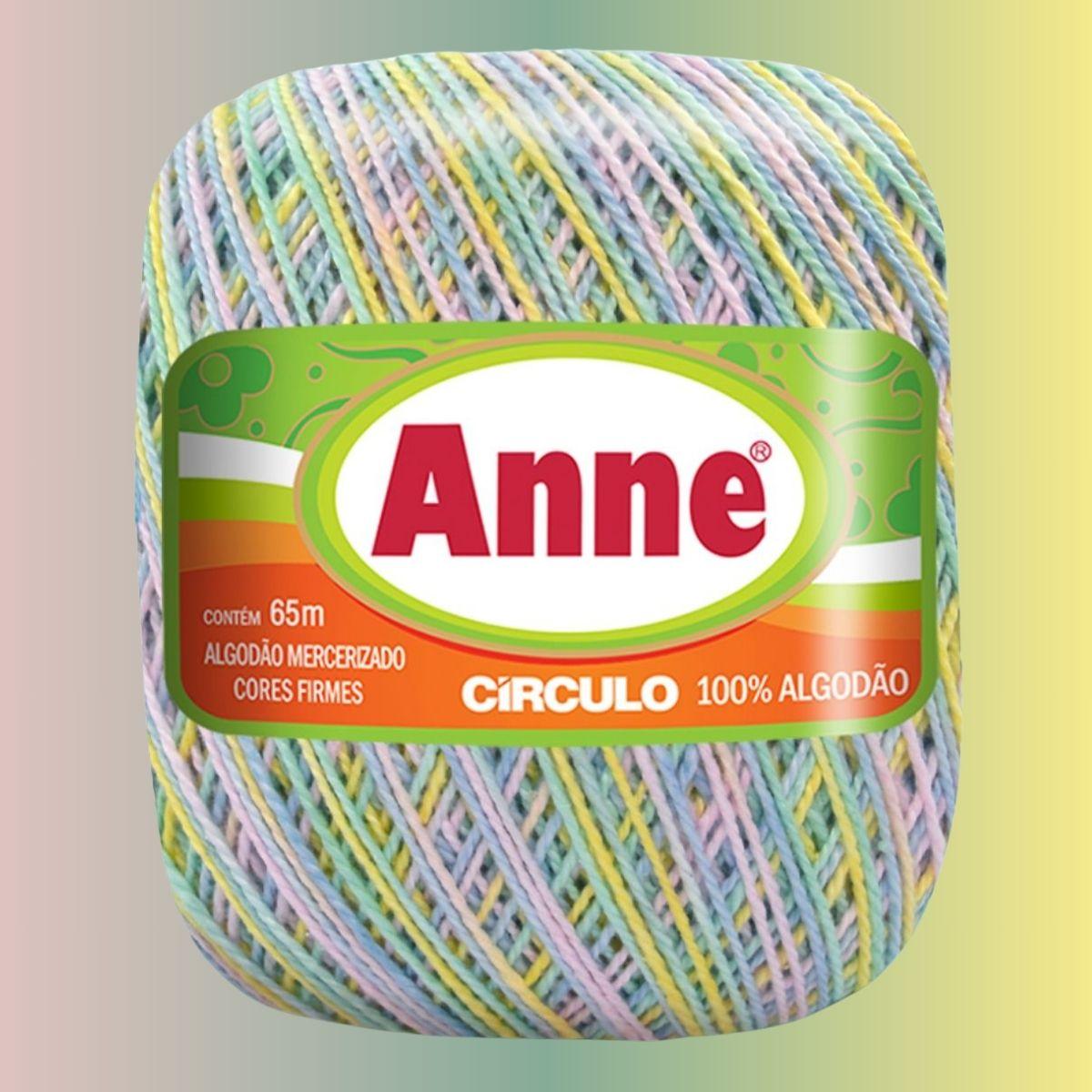 Fio Anne Círculo Mesclado 19g com 65m - Palácio da Arte