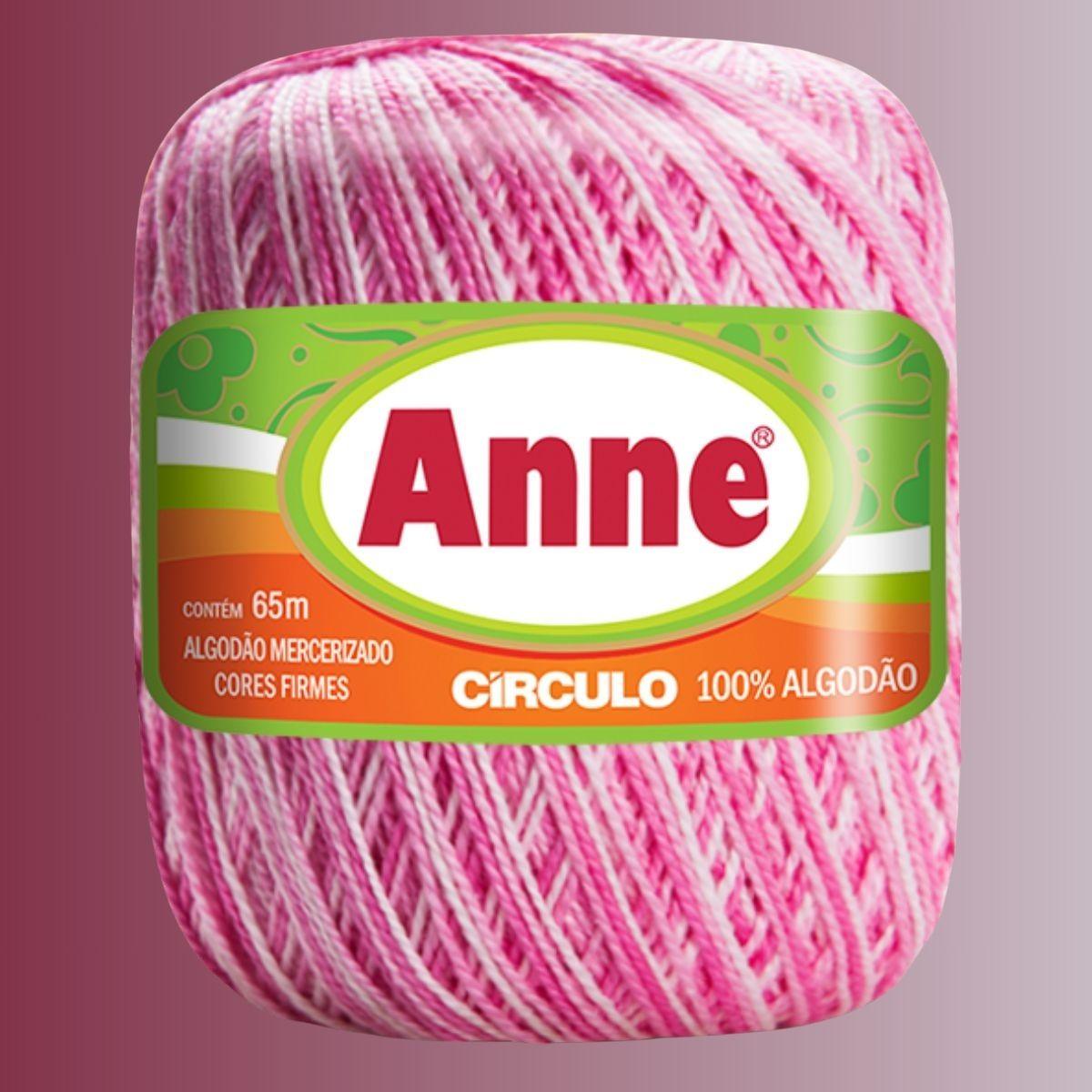 Fio Anne Círculo Mesclado 19g com 65m - Palácio da Arte