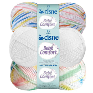 Fio Bebê Comfort Cisne 100g com 330 metros - Palácio da Arte