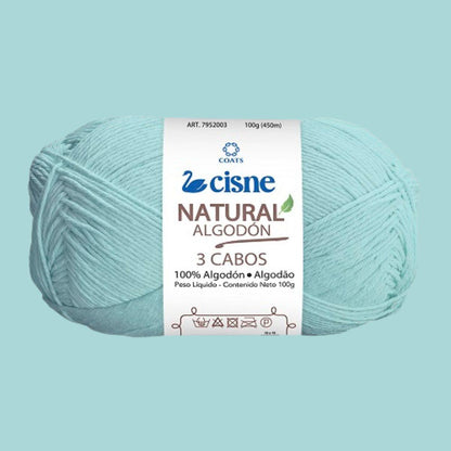 Fio Cisne Natural Algodón 3 Cabos 100g com 432 metros - Palácio da Arte