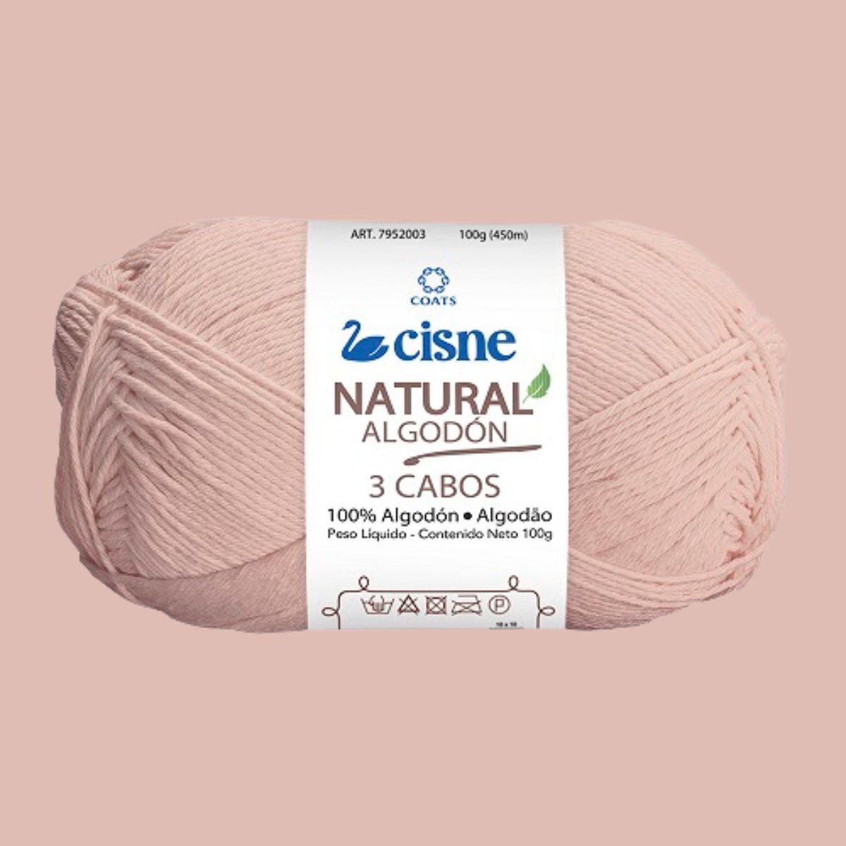 Fio Cisne Natural Algodón 3 Cabos 100g com 432 metros - Palácio da Arte