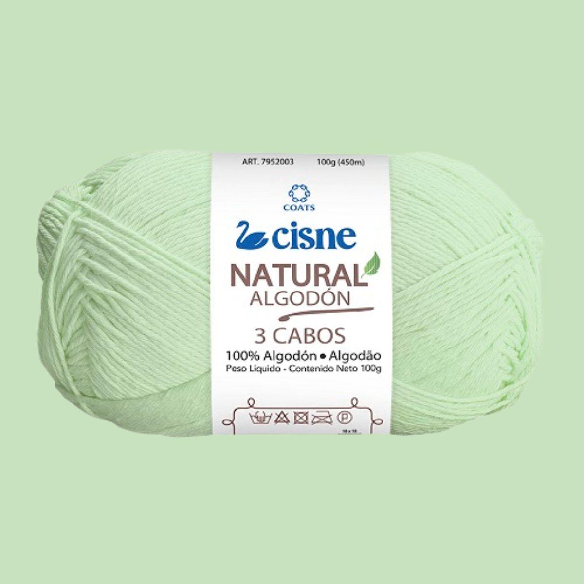 Fio Cisne Natural Algodón 3 Cabos 100g com 432 metros - Palácio da Arte