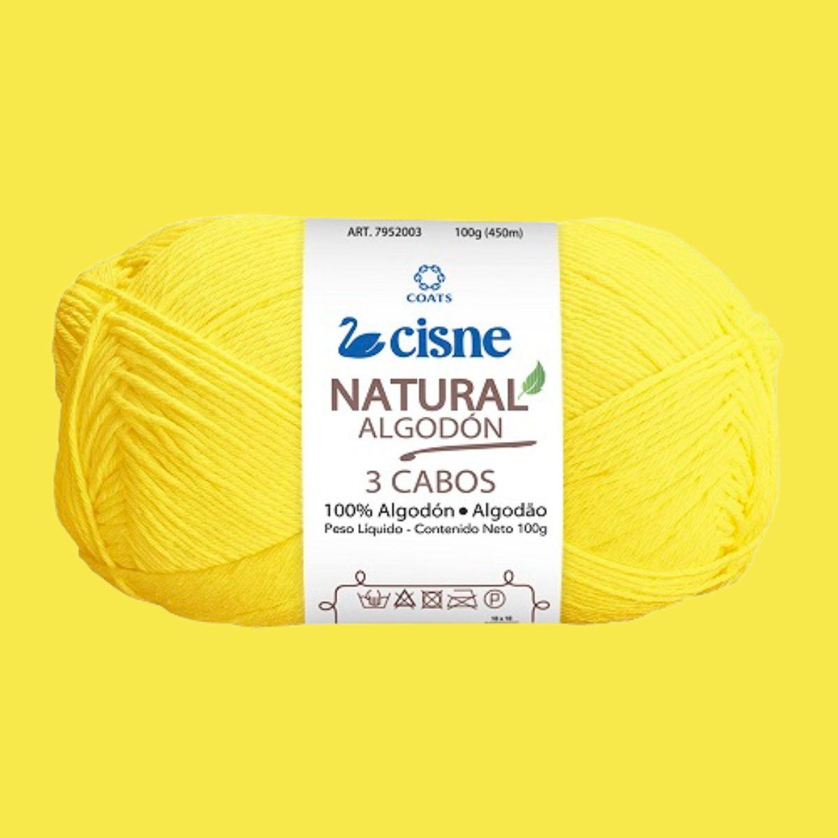 Fio Cisne Natural Algodón 3 Cabos 100g com 432 metros - Palácio da Arte