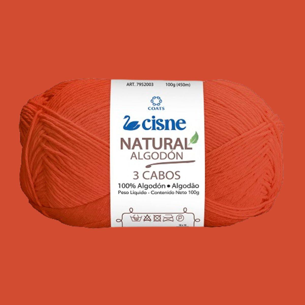 Fio Cisne Natural Algodón 3 Cabos 100g com 432 metros - Palácio da Arte