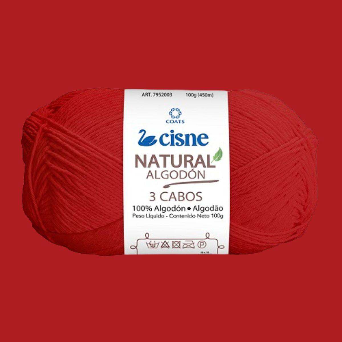 Fio Cisne Natural Algodón 3 Cabos 100g com 432 metros - Palácio da Arte