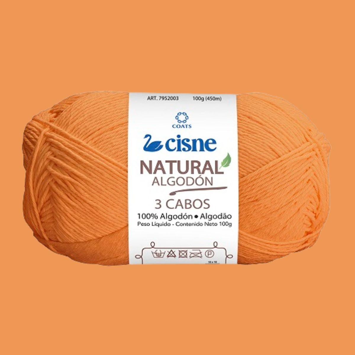 Fio Cisne Natural Algodón 3 Cabos 100g com 432 metros - Palácio da Arte