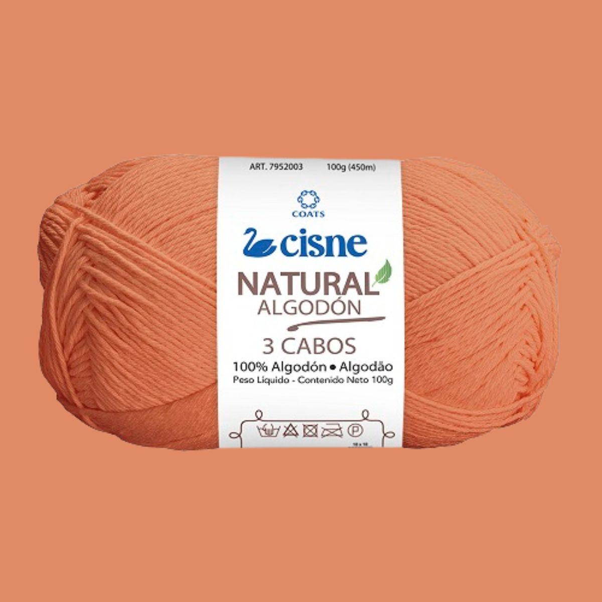 Fio Cisne Natural Algodón 3 Cabos 100g com 432 metros - Palácio da Arte
