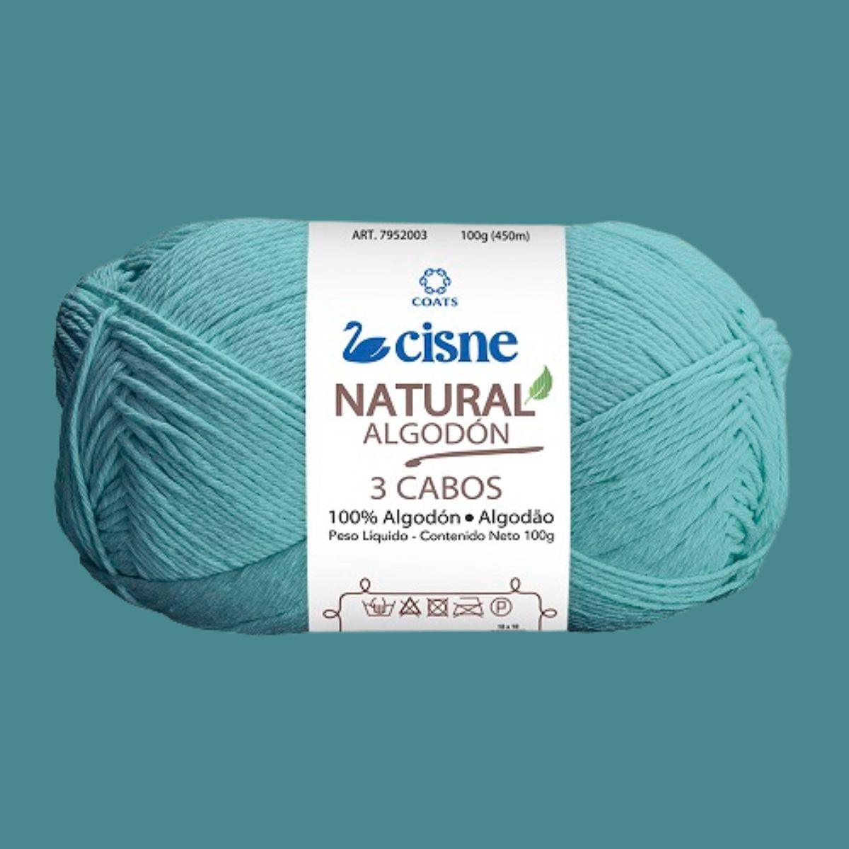 Fio Cisne Natural Algodón 3 Cabos 100g com 432 metros - Palácio da Arte