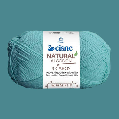 Fio Cisne Natural Algodón 3 Cabos 100g com 432 metros - Palácio da Arte