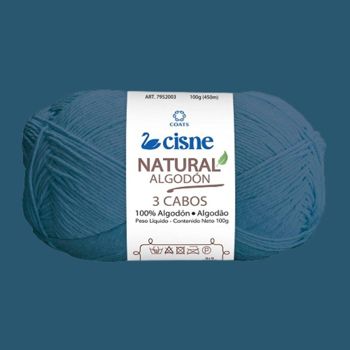 Fio Cisne Natural Algodón 3 Cabos 100g com 432 metros - Palácio da Arte