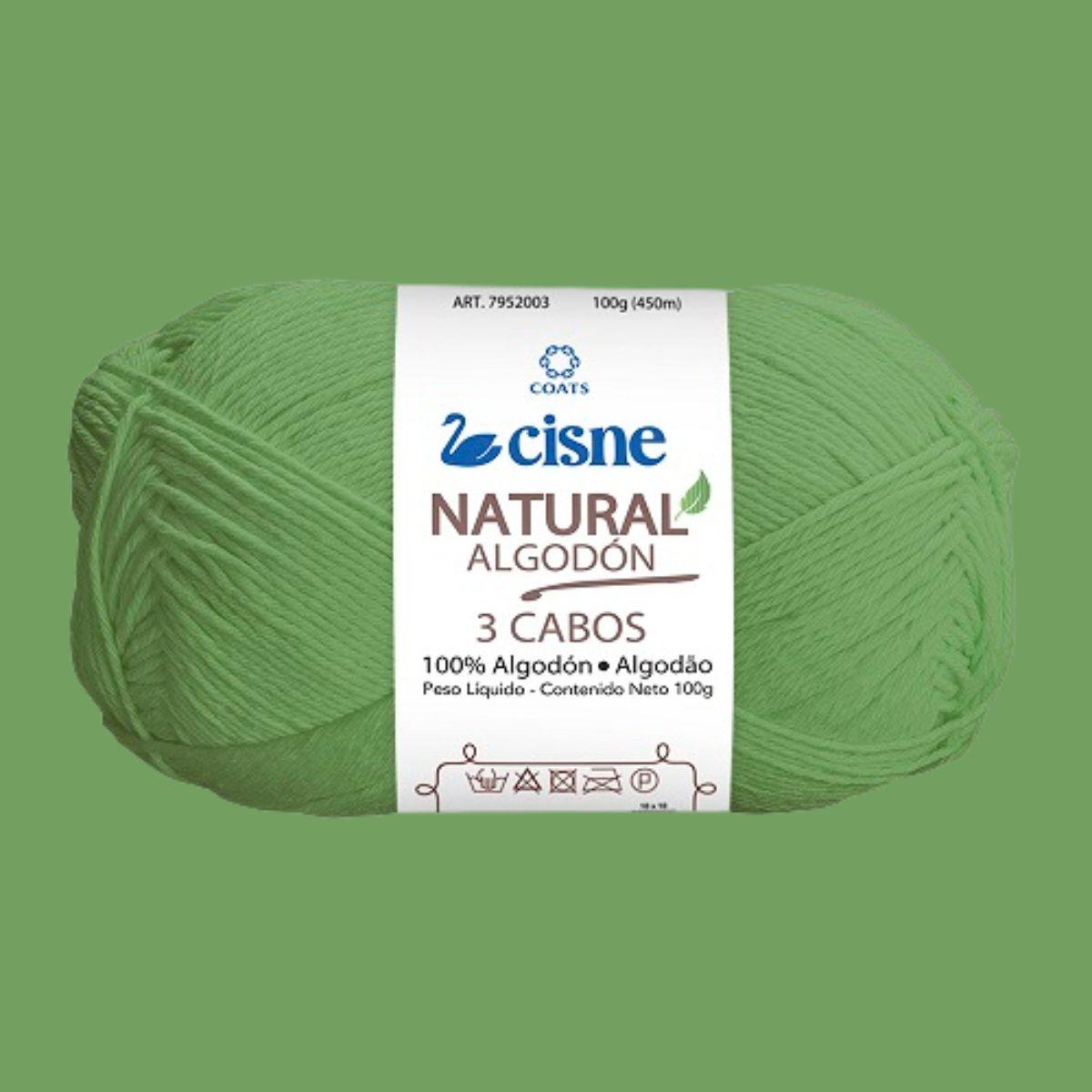 Fio Cisne Natural Algodón 3 Cabos 100g com 432 metros - Palácio da Arte
