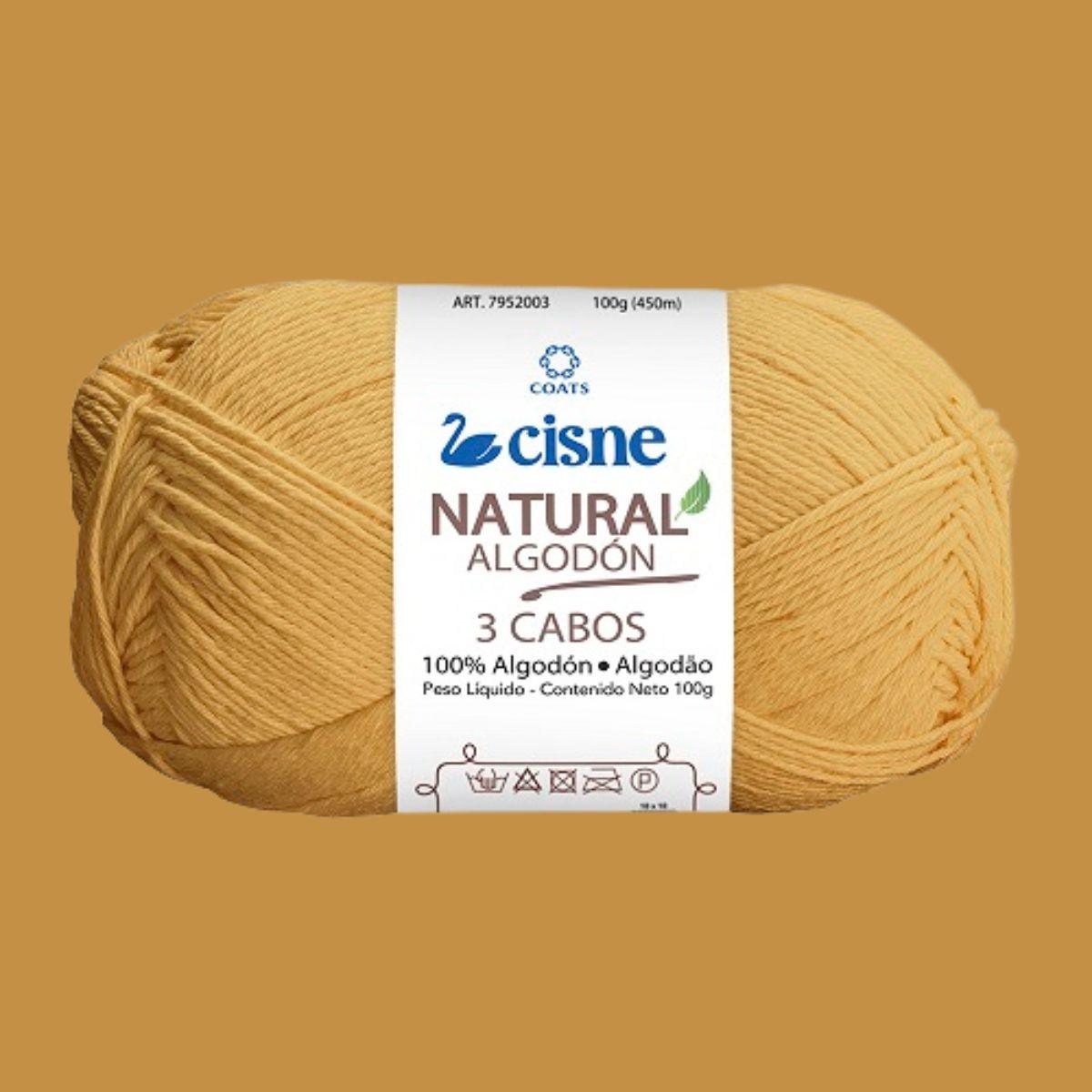Fio Cisne Natural Algodón 3 Cabos 100g com 432 metros - Palácio da Arte