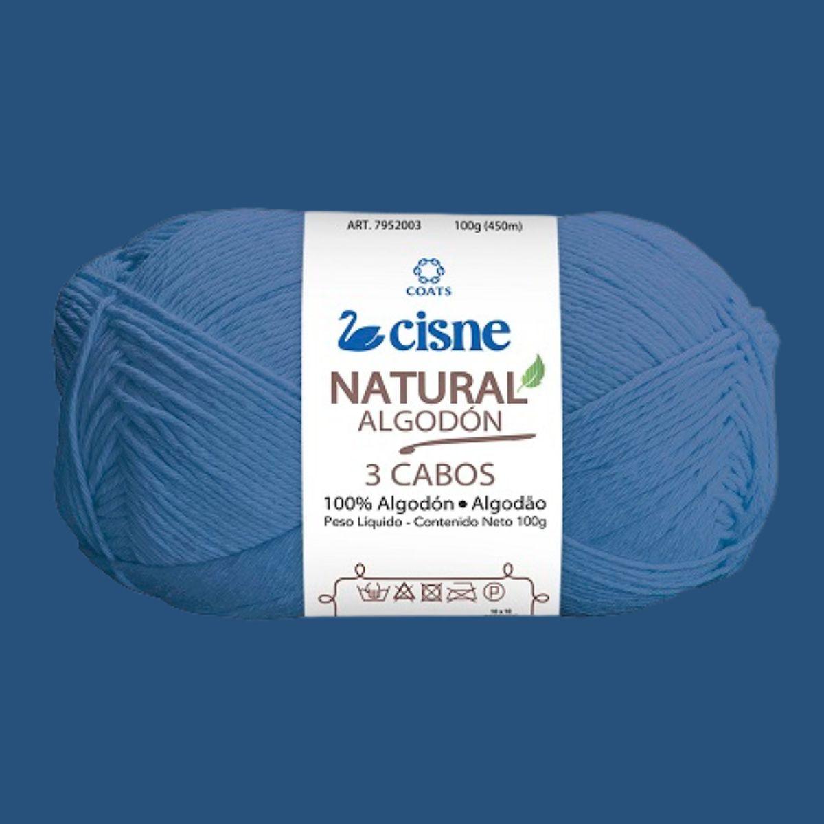 Fio Cisne Natural Algodón 3 Cabos 100g com 432 metros - Palácio da Arte