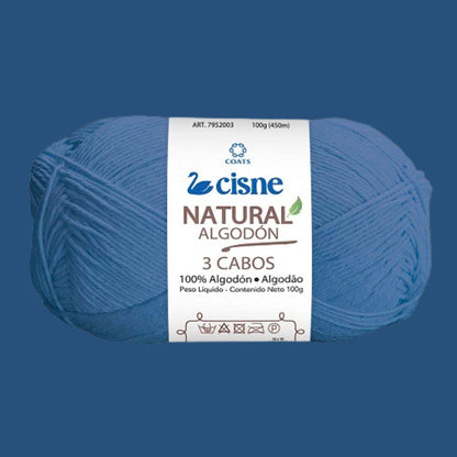 Fio Cisne Natural Algodón 3 Cabos 100g com 432 metros - Palácio da Arte